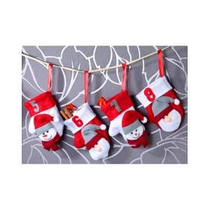 Infactory Guirlande de L'Avent avec 24 mini gants