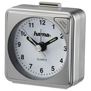 Hama Réveil de voyage A50, argent (186328)