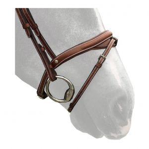 Muserolle cheval Silver Crown Flash Half Moon