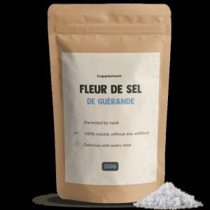 Cupplement Fleur de Sel de Gu&eacute;rande 250 Grammes - Sel de Mer Celtique - Fin - Pas de Majorque Bio