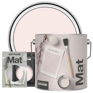 Rust-oleum Peinture Mate Murs et Plafonds Rose - Rose de Chine 2,5L