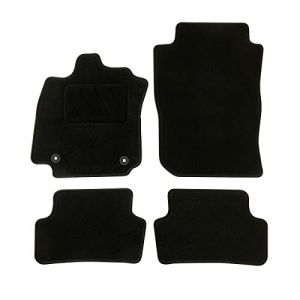 DBS Tapis de Voiture - sur Mesure pour Clio 4 (2012-2019) - avec Clips de Fixation - Tapis de Sol antidérapant pour Automobile - 4 pièces