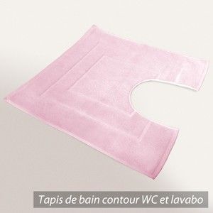 Linnea Tapis de bain contour WC et lavabo 60x60 cm FLAIR Rose 1500 g/m2