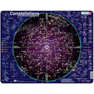 Larsen Puzzle Cadre - Carte des Constellations (en Anglais)