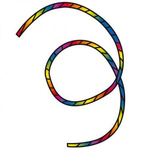 HQ Kites Queue de cerf-volant - Rainbow spiral
