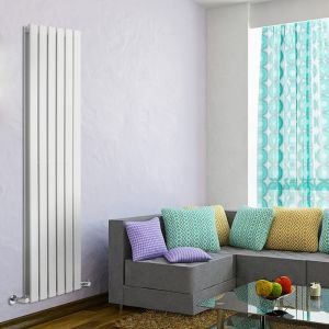 Hudson Reed DRWSP23 - Radiateur vertical design en acier 1600 x 420 mm Double Rang