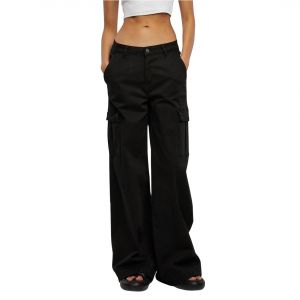 Urban classics Pantalon cargo large taille haute femme