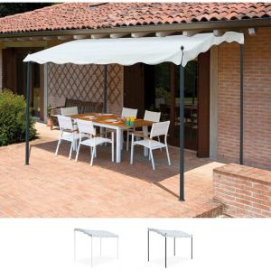 Gazebo 3x2 mètres pour jardin en acier entrée bar et hôtel Pergola uv | Noir