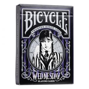 Bicycle Jeu de 54 Cartes Wednesday/Mercredi - Édition Collector – Cartes à Jouer/Magie/Poker, Mauve