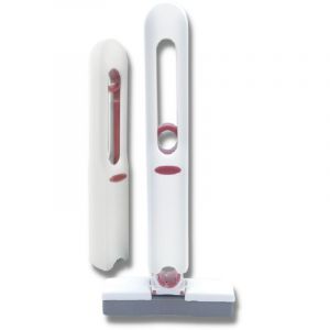 Venteo Mini mop nettoie tout Eponge pour Salle de Bain, Cuisine, Bureau, Salon, Voiture - Manche int&eacute;gr&eacute; - Compacte et Portable - Blanc
