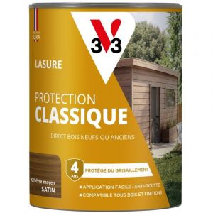 V33 Teinte & protection meubles et boiseries, Chêne doré 0,5L