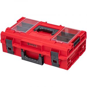 Qbrick System ONE 200 2.0 Profi RED ULTRA HD Custom Mallette &agrave; outils modulaire Organiseur 585 x 385 x 190 mm 15,4 l empilable