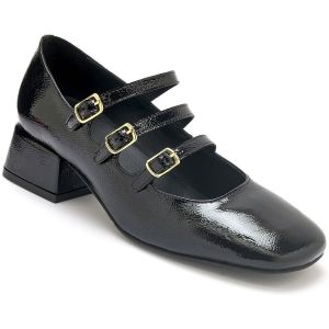 Escarpins vernies triple bride femme P&eacute;diconfort