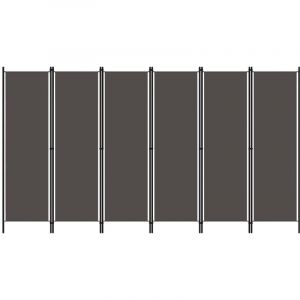 Image de VidaXL Cloison de s&eacute;paration 6 panneaux Anthracite 300x180 cm