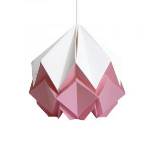 Suspension origami bicolore en papier taille S