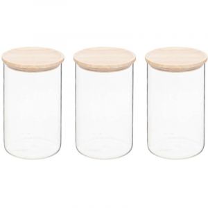 Lot de 3 bocaux hermet 1l en verre - 5five