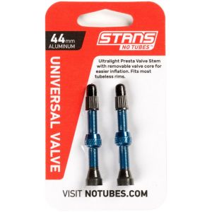 Stans no tubes NoTubes Universal Valve Tubeless Presta Aluminium 44mm, blue Valves & Accessoires