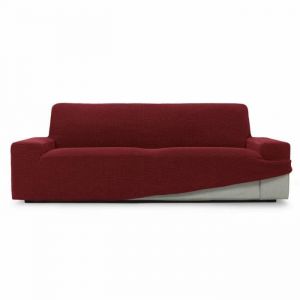 SOFASKINS Housse de canap&eacute; Super &eacute;lastique, 3 Places, Respirante, Confortable et Durable, Facile &agrave; Installer, Dimensions (180-230 cm), Couleur Bordeaux