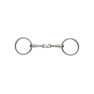 Weatherbeeta Étriers de filet à anneau ample en acier inoxydable à bouche fine à maillons français pour cheval Korsteel