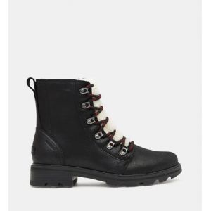 Sorel Bottines Lennox effet polaire cuir Noir