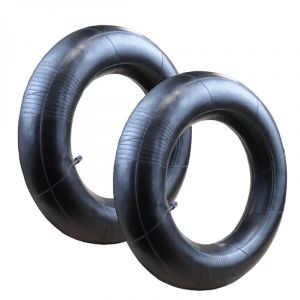 Linxor Lot de 2 chambres à air valve droite pour brouette, diable, chariot, tondeuse ou autre - 4.8 / 4.00 - 8