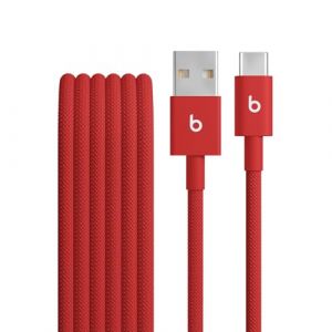 Beats By Dre Câble de charge BEATS tissé USB-A vers USB-C 1M50 Rouge flash