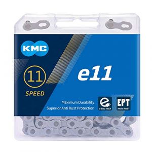 Image de KMC E11 EPT Chaîne de vélo ebike Unisexe Argenté foncé 136 maillons