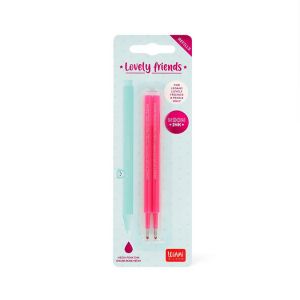 Legami Recharges pour Stylo à Encre Gel Effaçable 2 pcs Rose