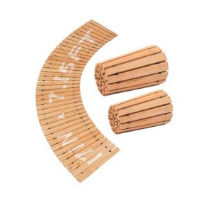 Chemin de Jardin en Bois-VEVOR-Allée de Jardin-218x43 cm-pour Fêtes Mariages Cour Terrasse Extérieur