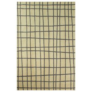 Beneffito - tapis - collection caro creamy black - Tapis à Motifs, Finition Artisanale, Tissage en Belgique - Tapis d'intérieur moderne et doux