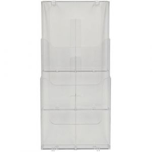 Exacompta Trieur Mural Vertical 3 Compartiments A4 - Cristal