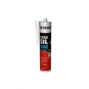 Mastic silicone pour joints sanitaires CEGECOL Cege Sil 200 300ml 497864