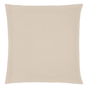 Atmosphera Taie d'oreiller - coton - beige lin - 63x63 cm - Lin createur d'interieur