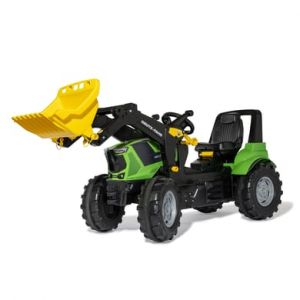 Image de Rolly Toys Toys Tracteur enfant pédales Farmtrac Premium II Deutz 8280 TTV, pelle Trac