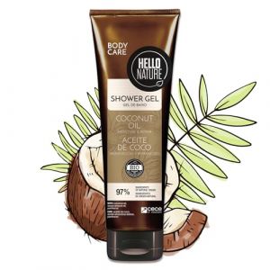 Hello Nature Gel Doccia con Olio di Cocco Cura Delicata del Corpo BIOLOGICA