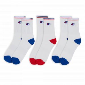 Image de Champion Chaussettes X3 Crew Logo Blanc