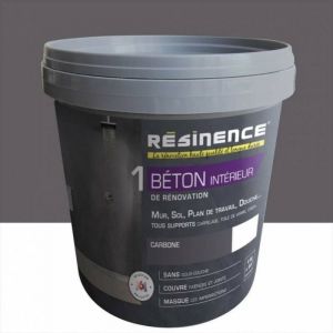 Résinence Enduit Béton mur, sol carrelage, gris carbone, 4 kg