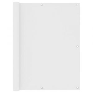 Écran de balcon brise pare vue protection confidentialité 120 x 300 cm tissu oxford blanc 02_0010041