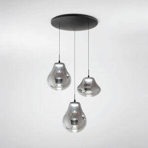 FABAS LUCE Deva Suspension LED à 3 sources lumineuses, ronde, 3774-47-126,