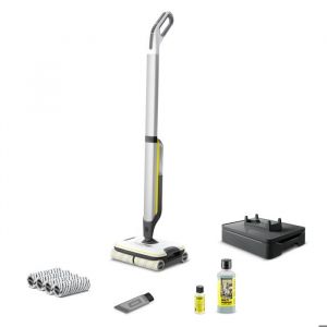 Kärcher Nettoyeur de sols sans fil fc 7 Cordless stone - balai aspirateur laveur 2 en 1 - 8 rouleaux