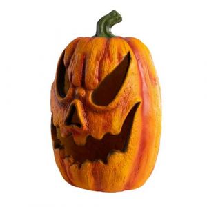 Citrouille lumineuse r&eacute;sine d&eacute;coratif 40cm orange - g&eacute;n&eacute;rique 19714