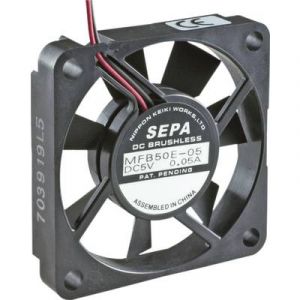 Sepa Ventilateur axial MFB50E12-BLI 12 V/DC 14.3 m³/h (L x l x h) 50 x 50 x 10 mm 1 pc(s)