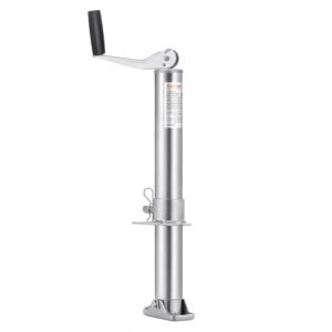 VEVOR Cric de Remorque à Boulon Cadre A, Charge Dynamique 907 kg, 360 mm, avec Poignée, Levage 147-507 mm, pour Remorque de Camping-Car, Remorque à Chevaux, Remorque Utilitaire, Remorque de Yacht