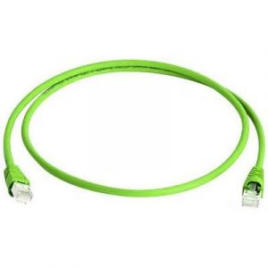 Telegärtner L00003A0056 - Câble de raccordement réseau RJ45 CAT 6A S/FTP vert 5 m