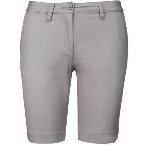 Kariban Pack 20 Bermuda chino femme Fine Grey K751 - Taille 20 UK (46)