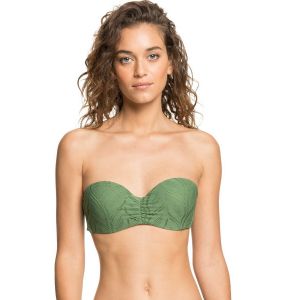 Image de Roxy Haut de maillot Love Song Molded Bandeau Vert - Taille L;M;S;XL;XS