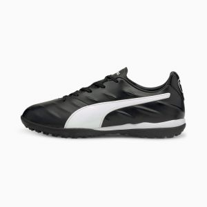 Puma Chaussures de football King Pro 21 TT pour Homme, Noir/Blanc, Taille 45, Chaussures