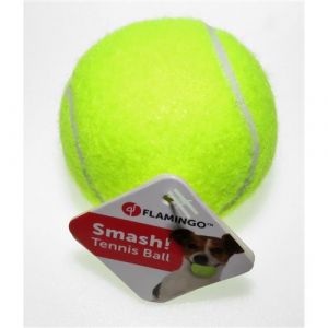 Balle de tennis &oslash; 6 cm couleur jaune jouet pour chien Flamingo Pet Products FL 518486