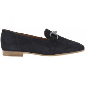 Tamaris Mocassins FEMME en cuir de vachette bleu marine