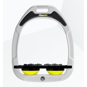 Étriers Incliné Grip Blanc/Noir/Jaune Flex-On Green Composite
